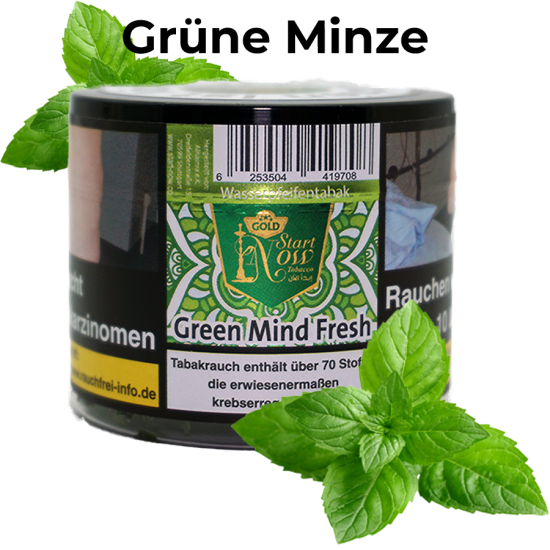 Was Kann Man Statt Shisha Tabak Nehmen Start Now Minze (Green Mind Fresh) Shisha Tabak, 25g kaufen